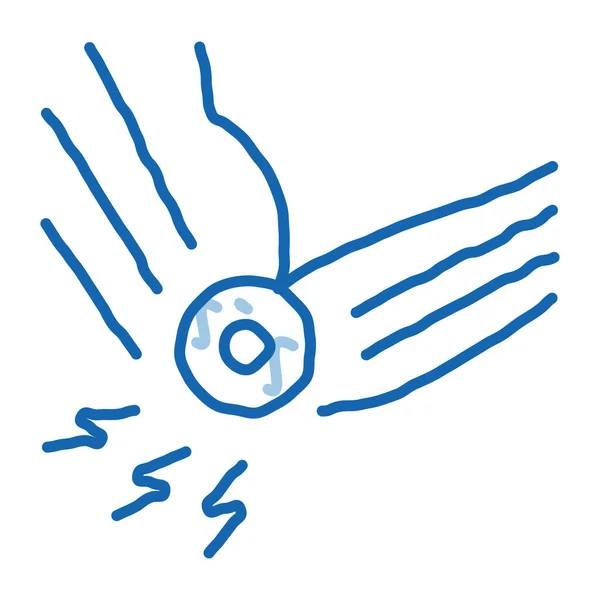 Artritis del codo garabato icono dibujado a mano ilustración — Vector de stock