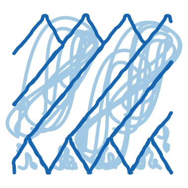 ses dalgası karalama simgesi el çizimi resimleme