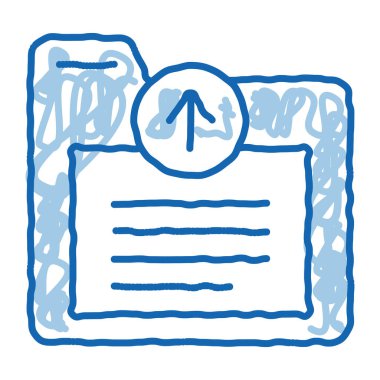 bilgi dizini karalama simgesi elle çizilmiş resimleme