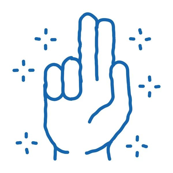 Doopt en heiligt hand doodle pictogram hand getekend illustratie — Stockvector