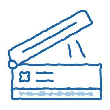 iş karalama simgesi el çizimi illüstrasyonu için tarayıcı