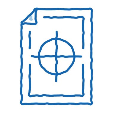 renkli mürekkep kağıdı simgesi vektör çizimi çizimi