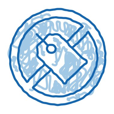 Etiket karalama simgesinin üzerine el çizimi illüstrasyonuName