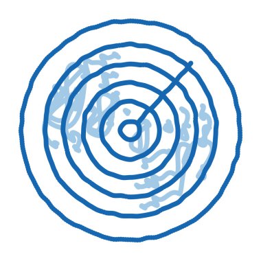 hava navigasyon radar karalama simgesi el çizimi illüstrasyonuName