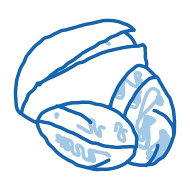 Fıstık fıstığı ikon vektör çizelgesi çizimi