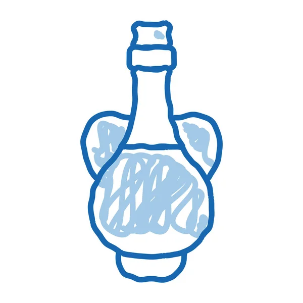Ikona ikony ręcznie rysowanego oleju sojowego — Wektor stockowy
