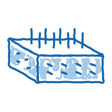 ev temeli uyarlamaları karalama simgesi el çizimi illüstrasyon