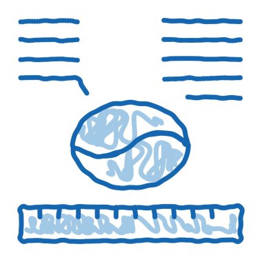 kahve boyutu karalama ikonu el çizimi illüstrasyon