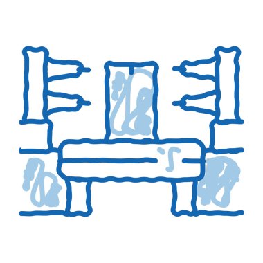 Otomasyon karalama simgesi el çizimi illüstrasyonu