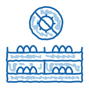 Mantar virüsü ücretsiz karalama simgesi el çizimi resimleme