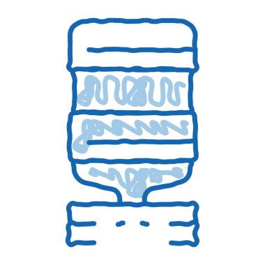 Ofis suyu karalama ikonu el çizimi illüstrasyon