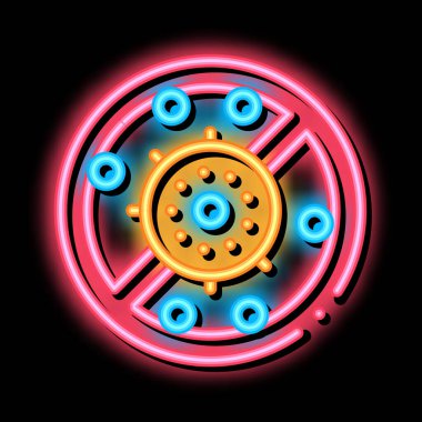 Alerjensiz Antibakteriyel Neon Işıltısı illüstrasyonu