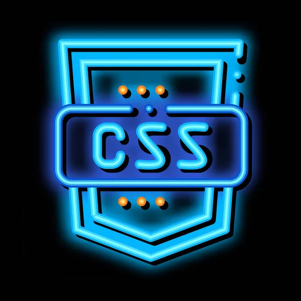 编程语言CSS系统霓虹灯图标说明 — 图库矢量图片