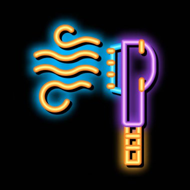 Çamaşırhane Elektrikli Buharlı Fırça Parlak neon resim