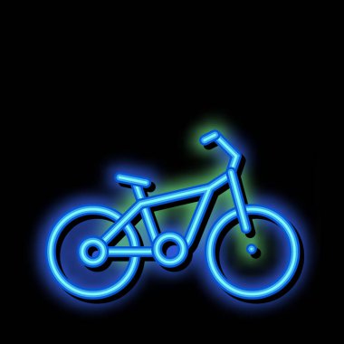 Toplu Taşımacılık Bisiklet neon ışıklı resim