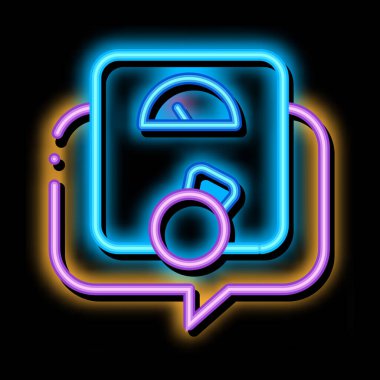 Hamilelik Neon Işıltı Simgesinin Ağırlık Gane Belirtisi