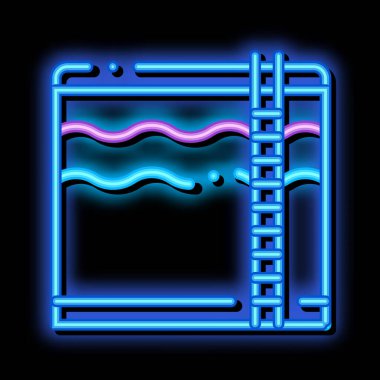 Yağmur Bulutu H2O Yağmurlu Neon Işıltısı resimleme