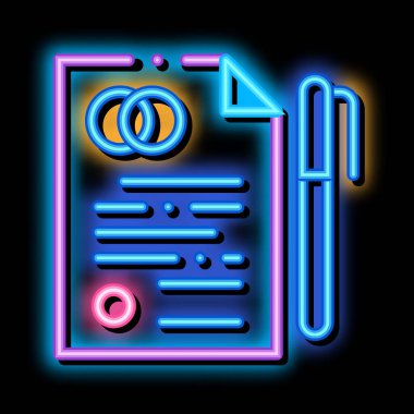 Düğün Yemeği İmza İnce Satır Vektörü Simgesi