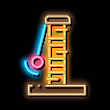 Pençeler, neon ışıklı ikon resimlemesi