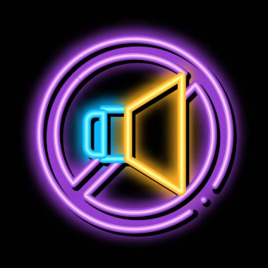 Dinamik neon ışıltısı ikonu resimlemesi yoluyla grev