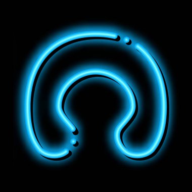 Uyku neonu simgesi çizimi için Seyahat Yastığı