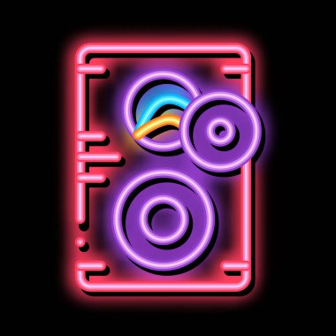 Kırık Dinamik Neon Işıltısı çizimi