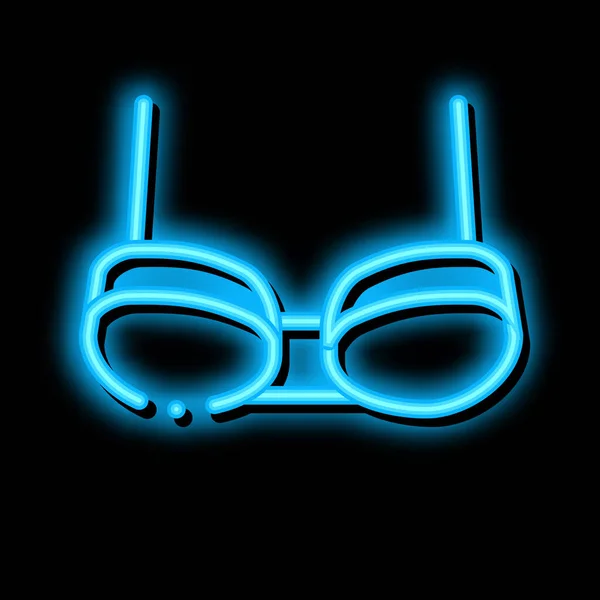Balconette BH neon glöd ikon illustration — Stock vektor
