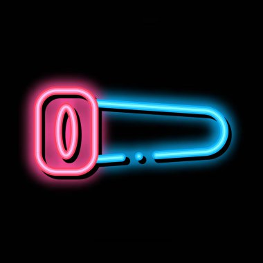 Mastürbasyoncu Toy neon ışığı vektörü. Parlak ikon mastürbasyon oyuncağı işareti. şeffaf sembol çizimi