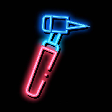 İşitme Yardımı Ekipmanı Parıltı simgesi illüstrasyonu