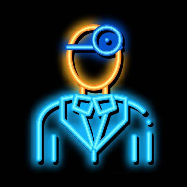 Lore neon parlaklık simgesi illüstrasyonu