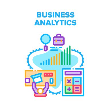İş Analizi Piyasa Vektörü Kavram Rengi