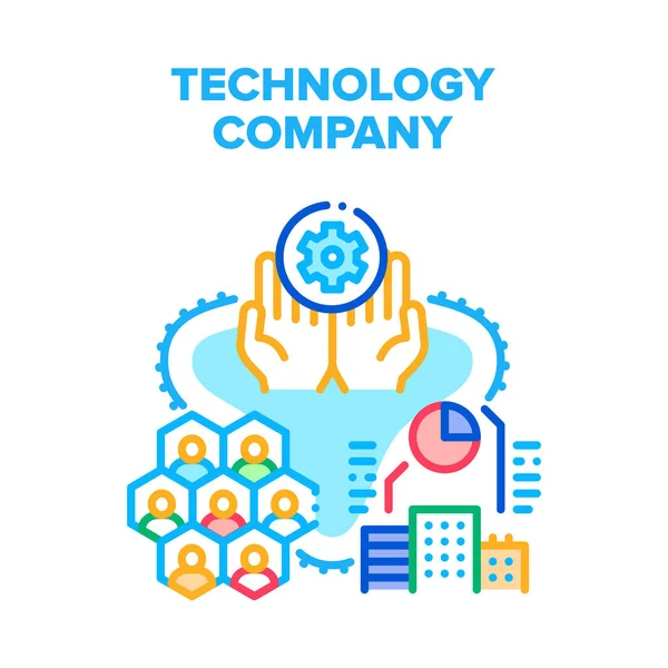 Teknoloji Şirketi Vektör Kavram Rengi