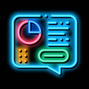 İstatistikçi Raporu Konuşulan neon parıltısı resimleme