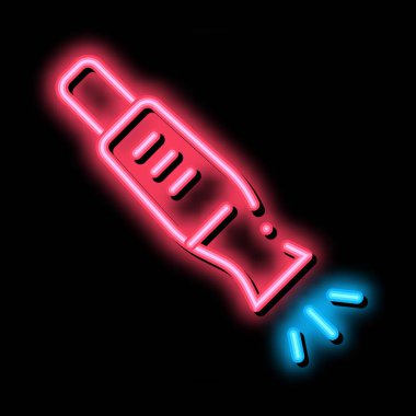 Avlanan Islık Neon Işıltısı simgesi çizimi