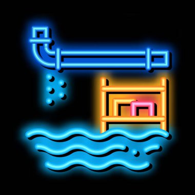 Pipo Yumruklama Neon Işıltısı illüstrasyonu