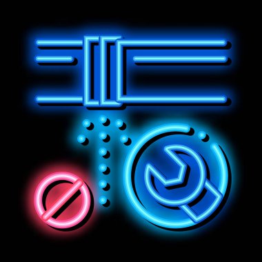 Punch Punch Fix neon parıltısı resimleme