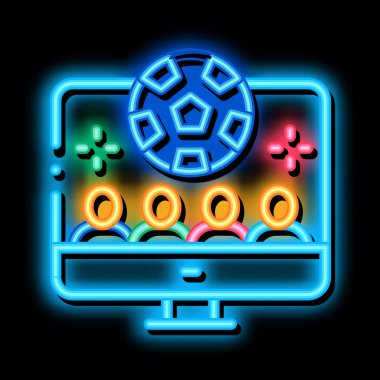 Çevrimiçi Soccer View neon ışıklı resim