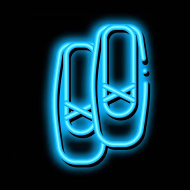 Değiştirilebilir Bale Ayakkabıları Simge Vektörü İllüstrasyonu