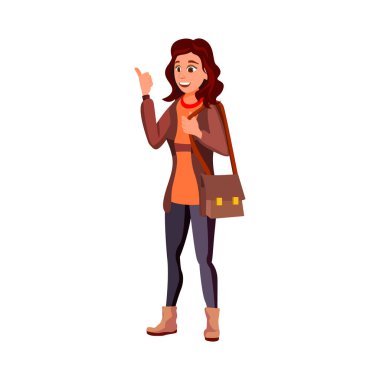 Genç bir kadın gösteri odası karikatür vektöründen alet seçiyor. Genç bir kadın gösteri odasındaki oyuncağı seçiyor. izole düz çizgi film çizimi