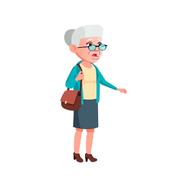 Pensiunan Wanita Terkejut Dari Harga Obat Yang Tinggi Apotek Vektor - Stok Vektor