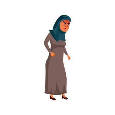 Arap kadın çocuk parkı çizgi filminde çocuklara bağırıyor.