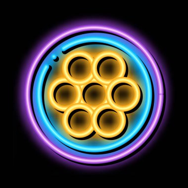 Kondüktör, dolgu ve ceket yalıtımı neon ışıklı işaret vektörü. Parlak simge iletkeni, dolgu maddesi ve yalıtım işareti. şeffaf sembol çizimi