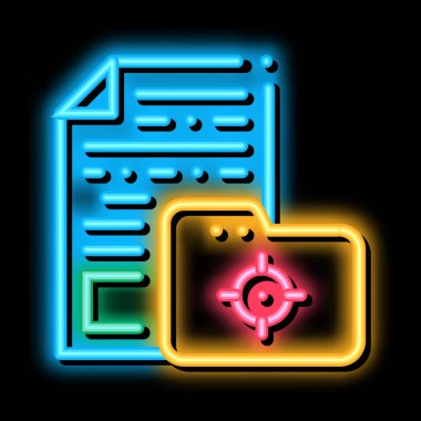 denetim bilgisi içeren dizin neon ışık işareti vektörü. Denetim bilgi işaretli parlak simge dizini. şeffaf sembol çizimi
