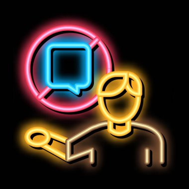 İnsan çerçeve neon ışığı vektörünün üstünü çizmiş. Parlayan parlak ikon insan çerçeve işaretinin üstünü çizdi. şeffaf sembol çizimi
