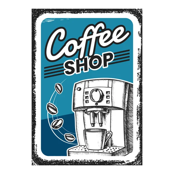 Coffee Shop Kreativer Werbebanner-Vektor — Stockvektor