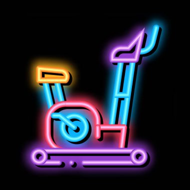 egzersiz bisikleti neon ışıklı resim çizimi