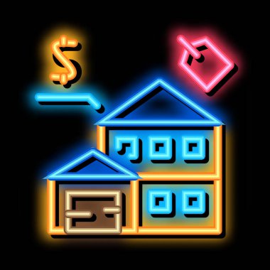 müzayede evi neon ışıklı resim