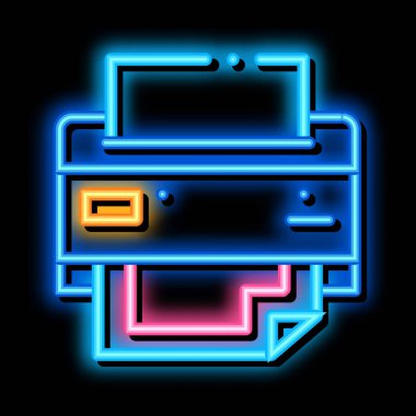 sayfa yazıcı simgesi vektör illüstrasyonu tarafından basıldı