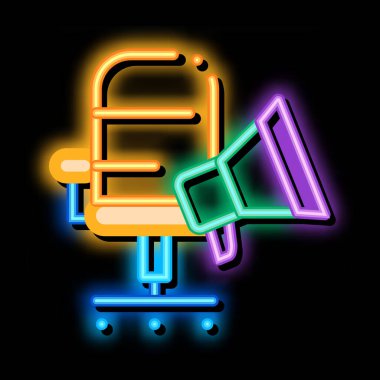 hoparlör aygıtı neon ışıklı simge resimlemesi