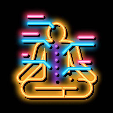 Yogi geleneksel Çin tıbbı ikonu vektör illüstrasyonu